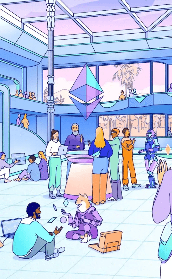 信頼できる社会基盤としてのEthereumのビジュアル